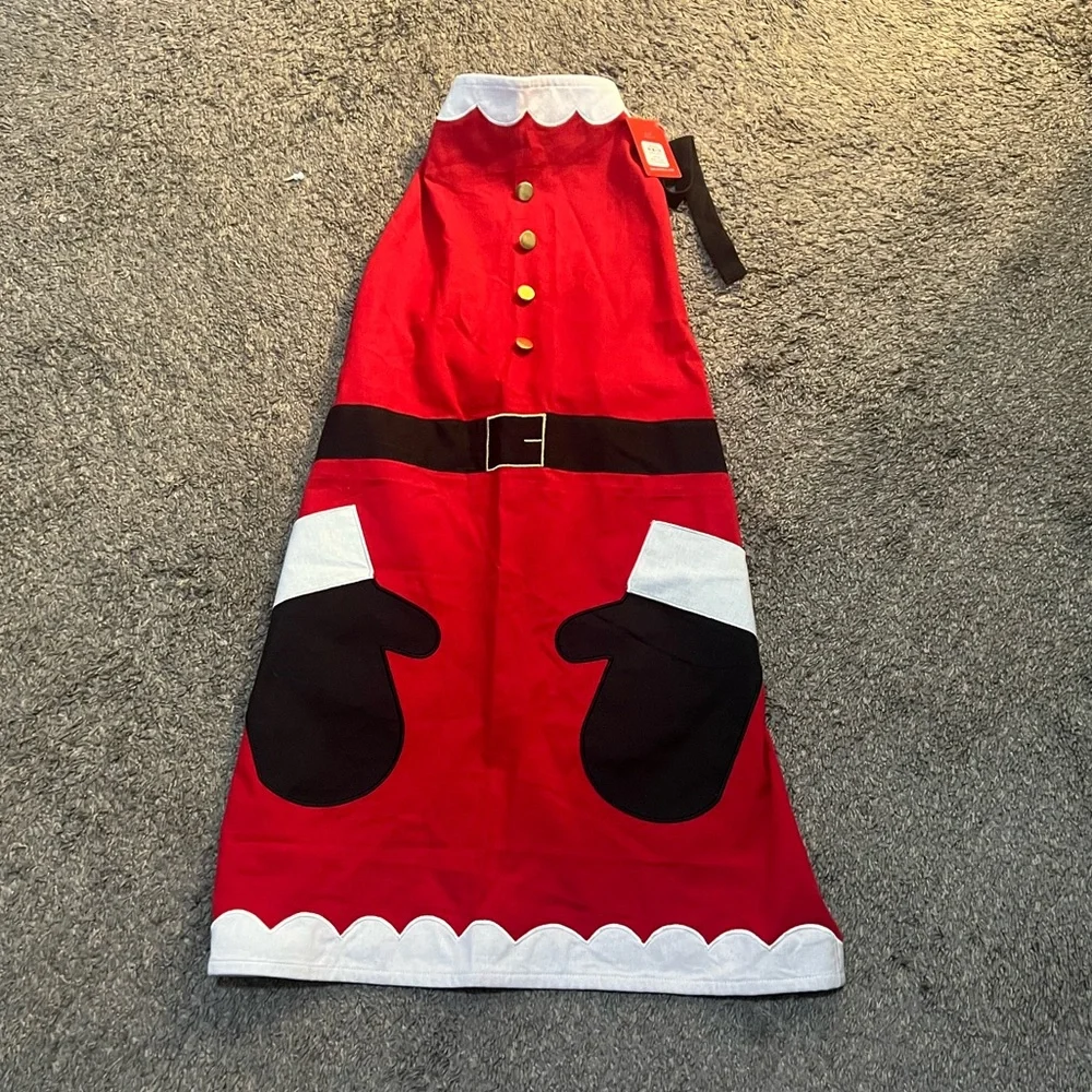 Sur La Table NWT Christmas Santa Apron